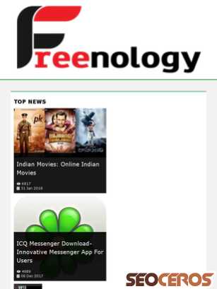 freenology.com tablet preview