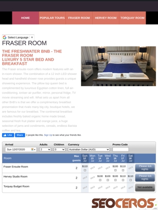 freshwaterbnb.com/freshwaterbnb-fraser-room.html tablet previzualizare