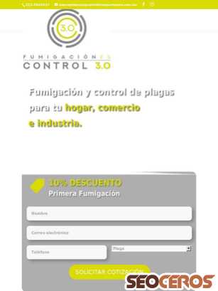 fumigacionycontroldeplagas.mx tablet vista previa