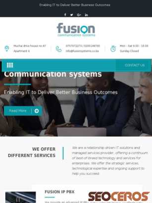 fusionsystems.co.ke tablet náhľad obrázku