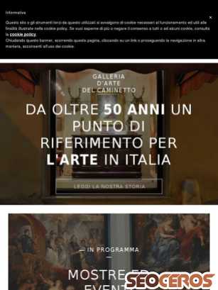 galleriadelcaminetto.it tablet preview