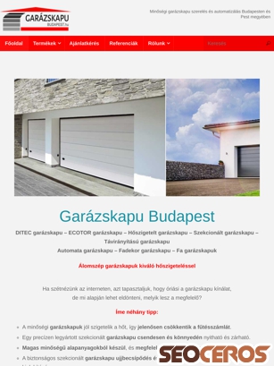 garazskapu-budapest.hu tablet vista previa