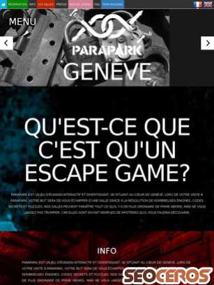 geneve.parapark.ch tablet förhandsvisning