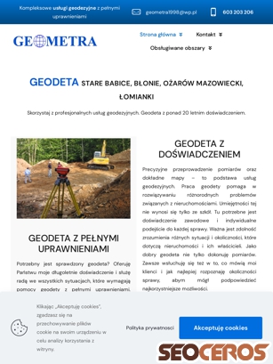 geodeta-zychlinski.pl tablet obraz podglądowy