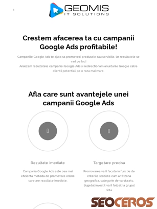 geomis.ro/campanii-google-ads tablet previzualizare