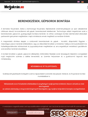gepsortelepites.hu/berendezesek-es-gepsorok-bontasa tablet Vista previa