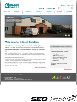 gilbertbuilders.co.uk tablet Vista previa
