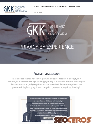 gkklegal.pl tablet előnézeti kép