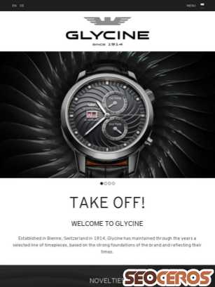 glycine-watch.ch tablet Vista previa
