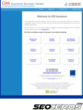gmi-insurance.co.uk tablet preview