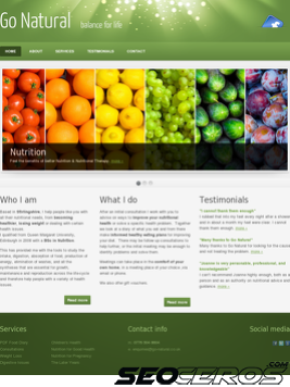 go-natural.co.uk tablet náhled obrázku