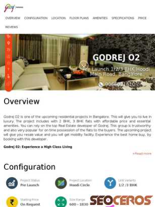 godrejo2.upcomingestate.com tablet előnézeti kép