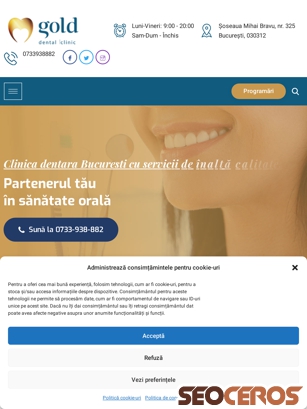 goldclinic.ro tablet anteprima