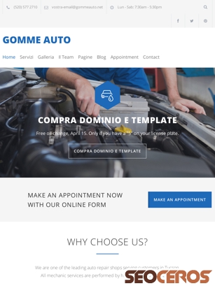 gommeauto.net tablet preview