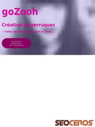 gozooh-perruques.fr tablet náhled obrázku