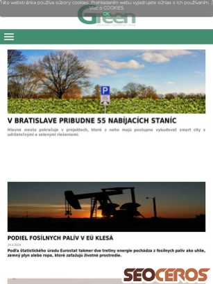 greenmagazine.sk tablet vista previa