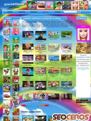 gyerekfilmek.hu tablet előnézeti kép