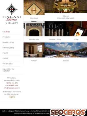 halasipince.com tablet náhled obrázku