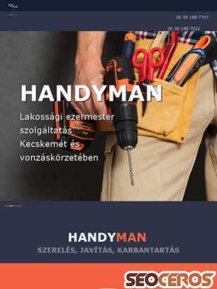 handyman.seotuning.hu tablet Vista previa