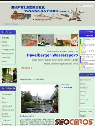 havelberger-wassersportverein.de tablet előnézeti kép