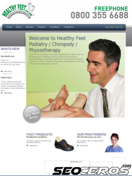healthyfeet.co.uk tablet preview