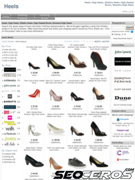 heels.co.uk tablet előnézeti kép
