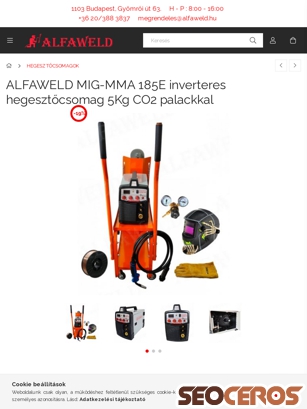 hegesztestechnika.net/ALFAWELD-MIG-MMA-185E-inverteres-hegesztocsomag-5Kg-CO2-palackkal tablet Vorschau