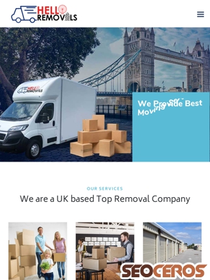 helloremovals.com tablet preview