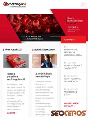 hematologiask.sk tablet preview