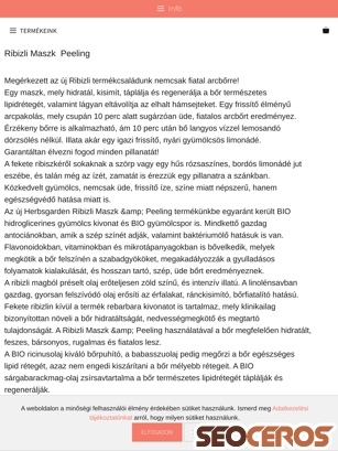 herbsgarden.hu/ribizli-maszk-peeling tablet náhľad obrázku