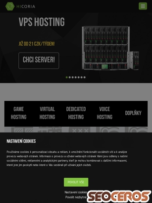 hicoria.com tablet preview