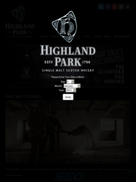 highlandpark.co.uk tablet preview