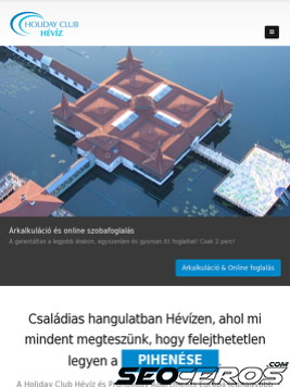 holidayclubheviz.hu tablet előnézeti kép