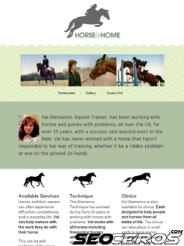 horseathome.co.uk tablet vista previa
