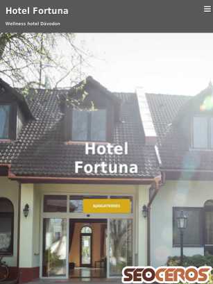 hotel-fortuna.hu tablet preview
