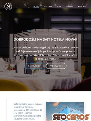 hotel-novak.com tablet 미리보기