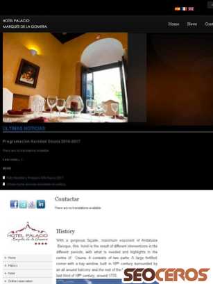 hotelpalaciodelmarques.es tablet preview