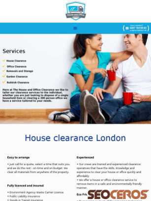 houseandofficeclearance.co.uk tablet förhandsvisning