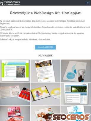 webdesign.hu tablet Vorschau