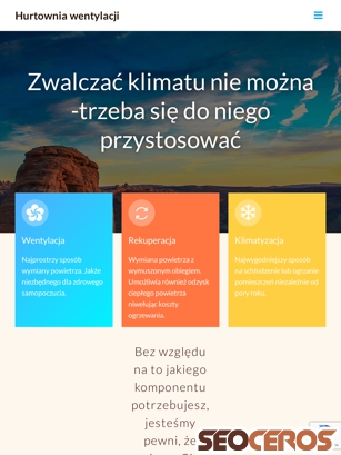 hurtowniawentylacji.pl tablet vista previa