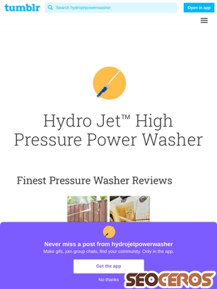 hydrojetpowerwasher.tumblr.com tablet preview