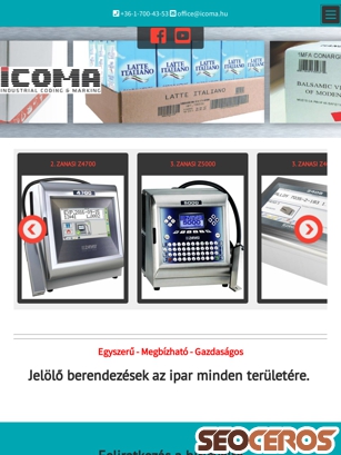 icoma.hu tablet előnézeti kép