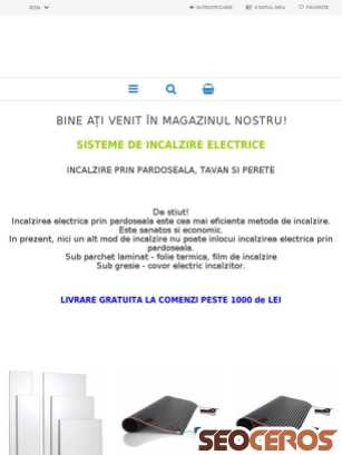 incalzire-webshop.ro tablet preview