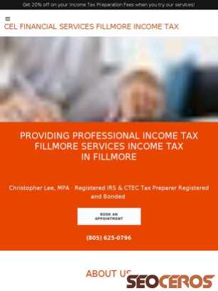 incometaxprepfillmore.com tablet náhľad obrázku