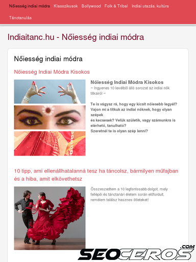 indiaitanc.hu tablet előnézeti kép