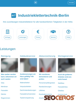 industrieklettertechnik-berlin.de tablet vista previa