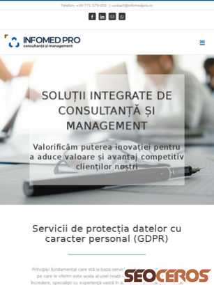 infomedpro.ro tablet Vista previa