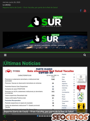 inforsur.com tablet Vista previa