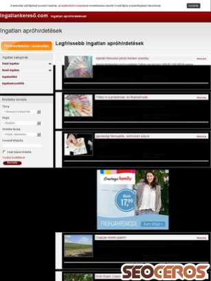 ingatlan-kereso.com tablet preview