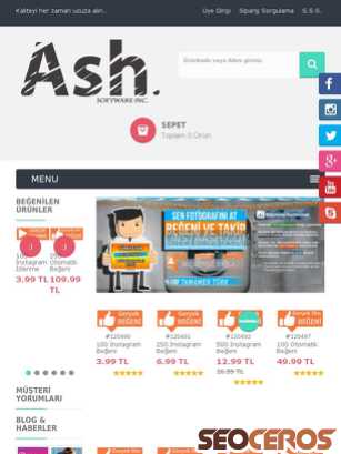 instaash.com tablet preview